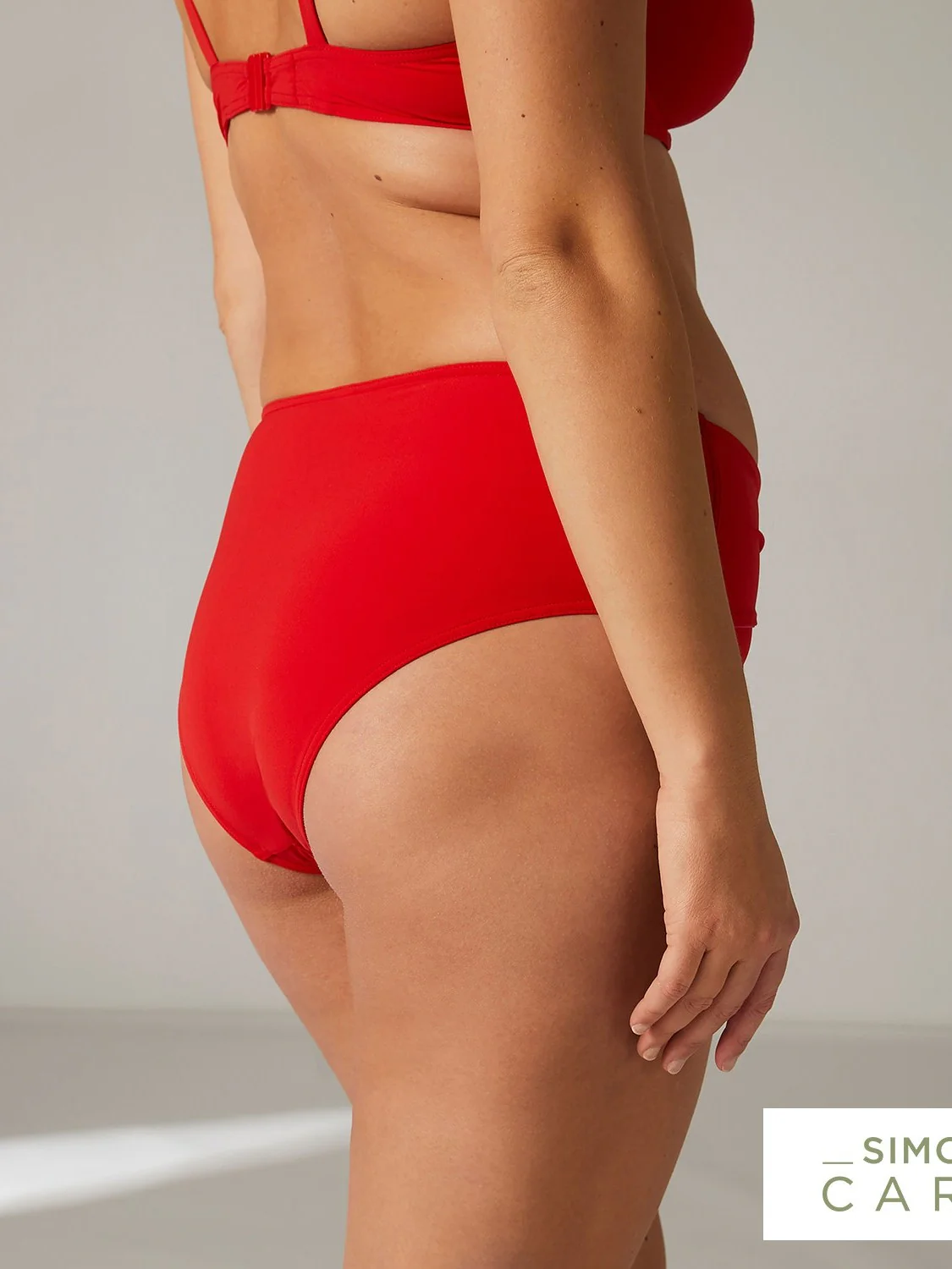 Culotte de bain taille haute - Cherry – Image 7