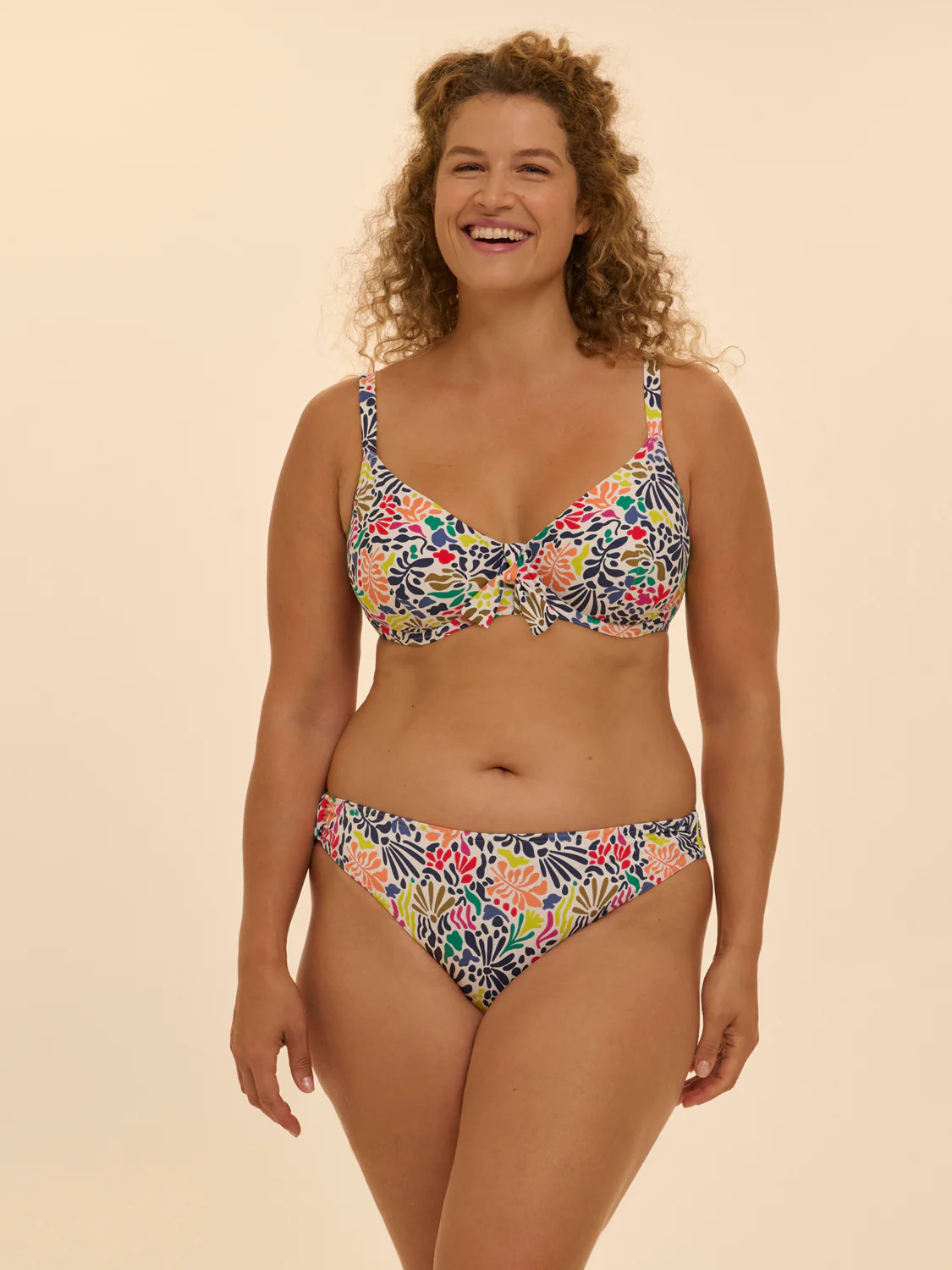 Haut de maillot de bain avec armatures - Imprimé tropico blanc – Image 6