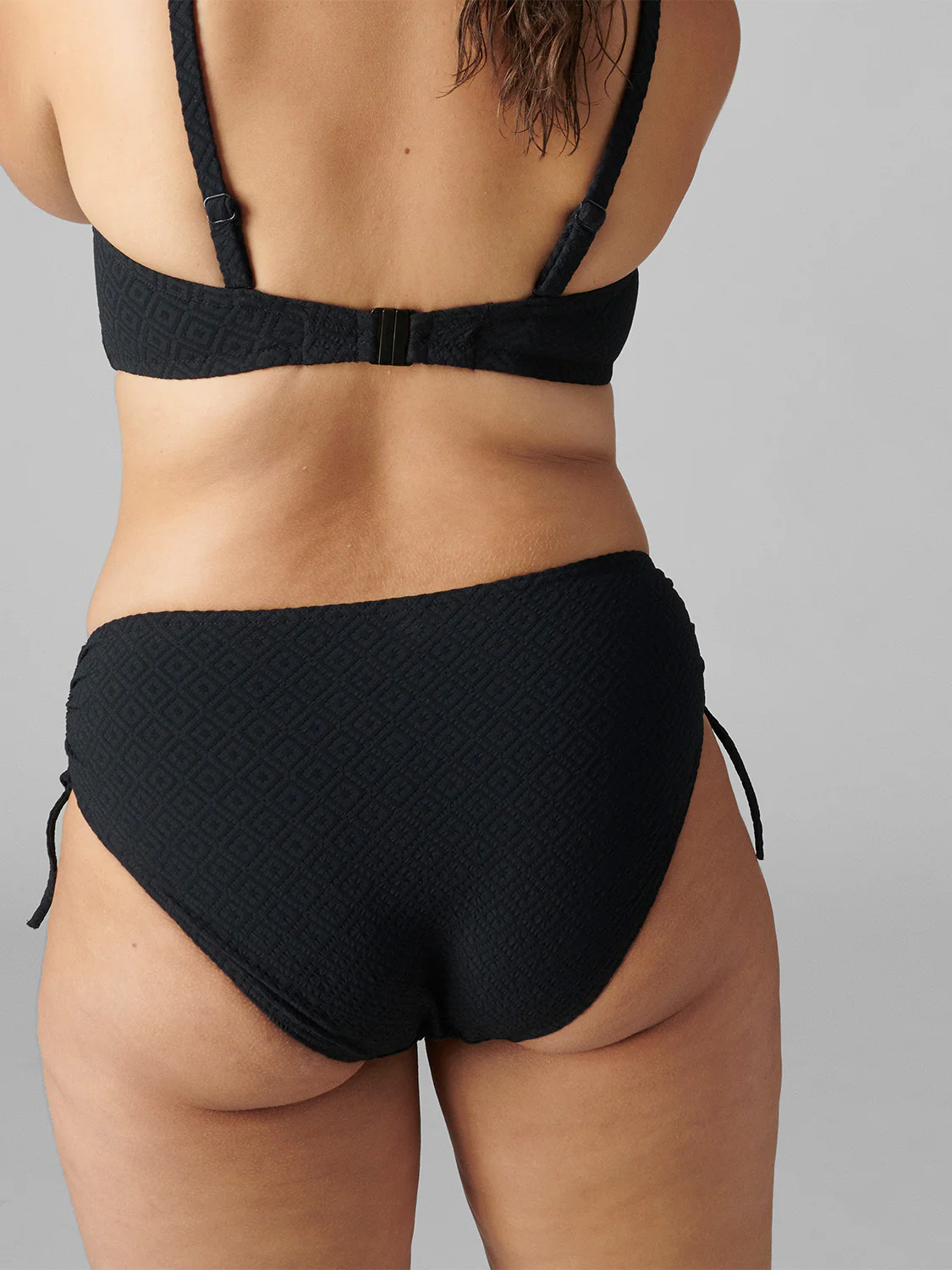 Culotte de bain taille haute - Noir – Image 9