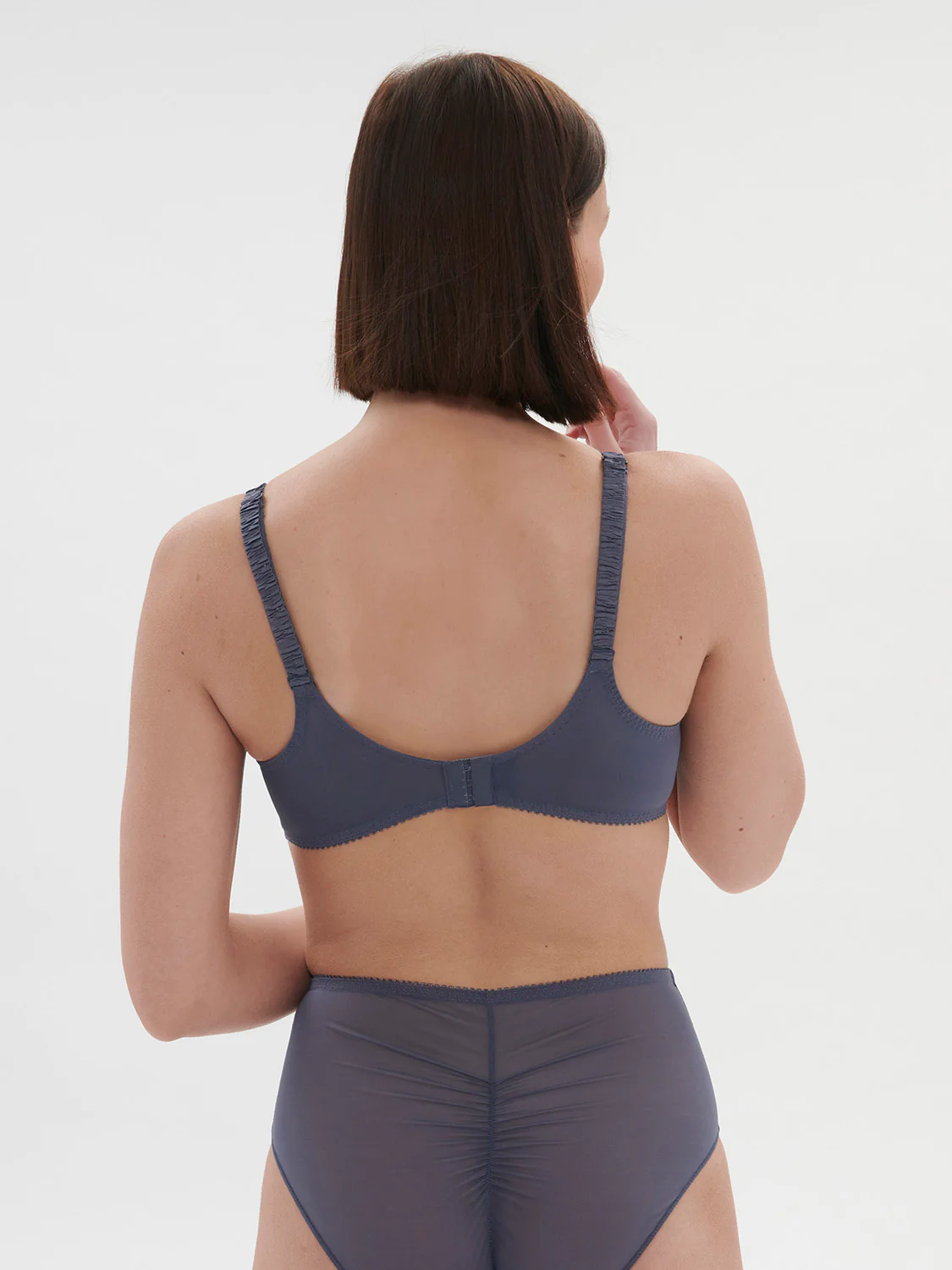 Soutien-gorge avec armature emboitant - Bleu Cendre – Image 4