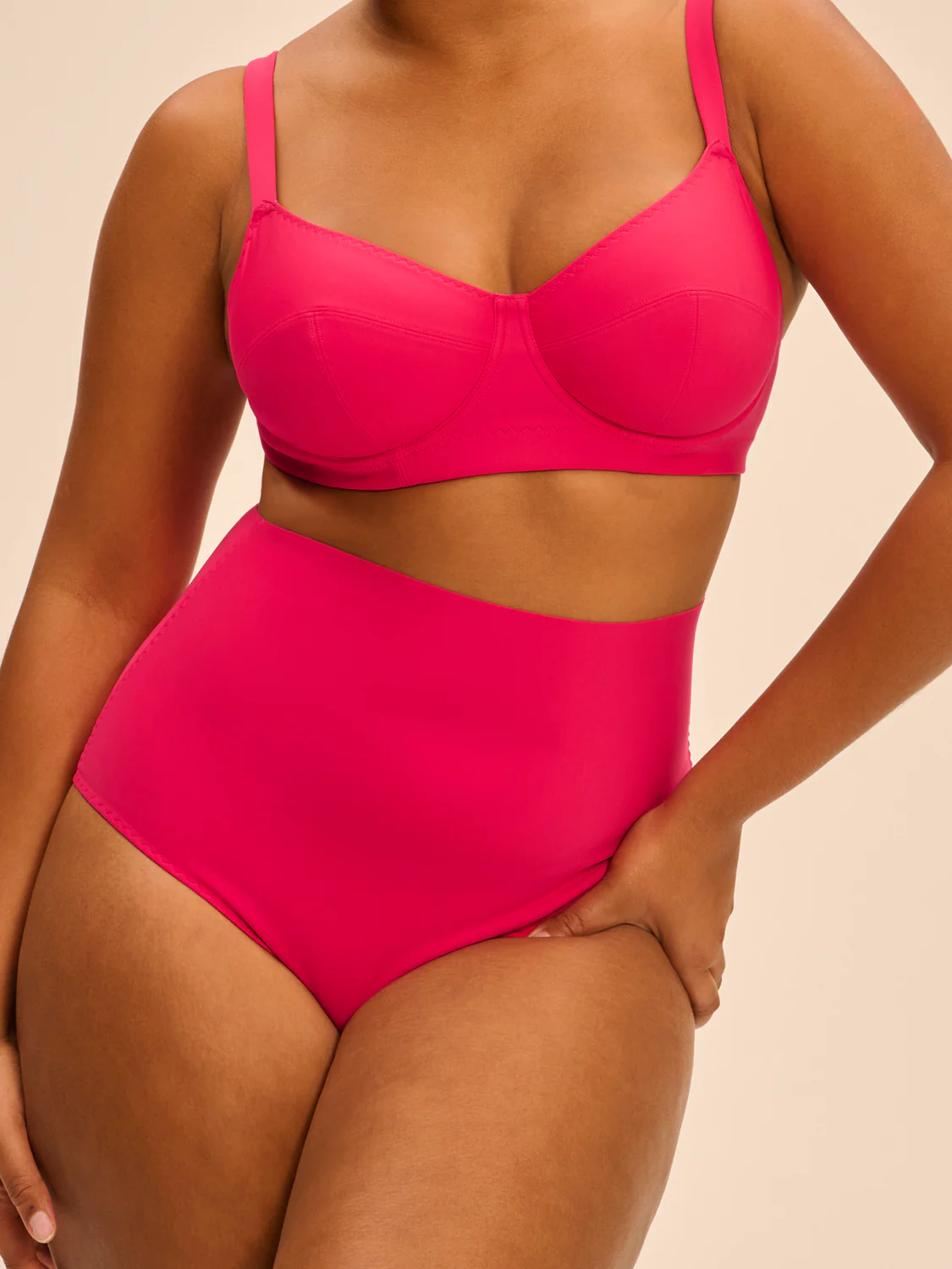 Culotte de bain taille haute - Lipstick – Image 9