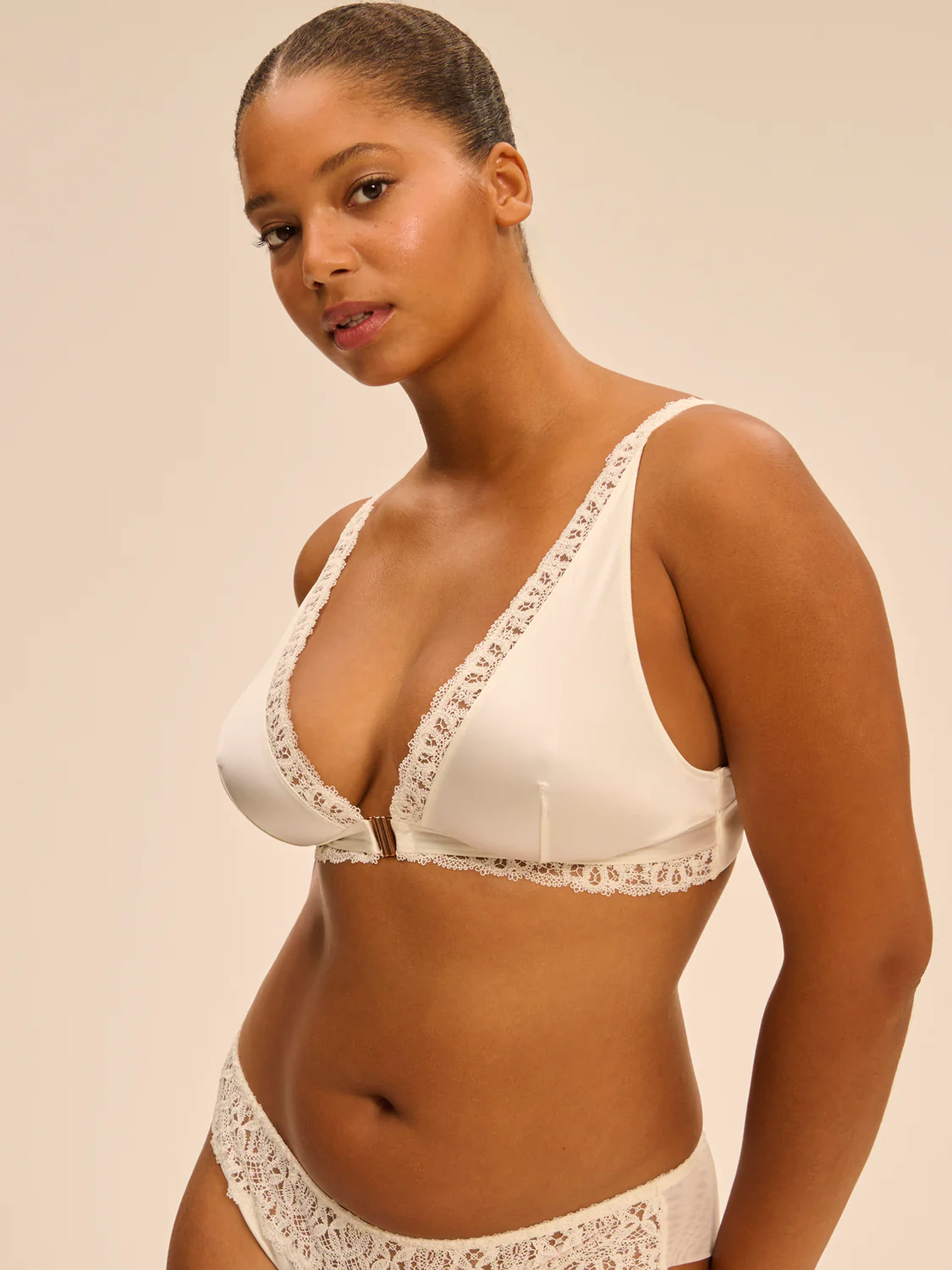 Soutien-gorge triangle sans-armatures - Naturel – Image 8
