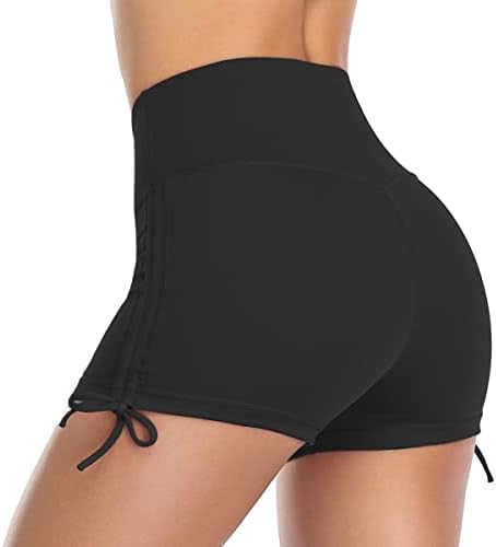 Short de sport Femme Taille Haute à séchage Rapide – Parfait pour la Natation et le Yoga – Image 3
