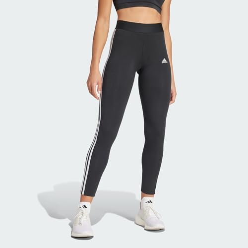 Leggings Adidas W 3S pour femmes, noir/blanc, taille S – Confort et style pour vos entraînements – Image 3