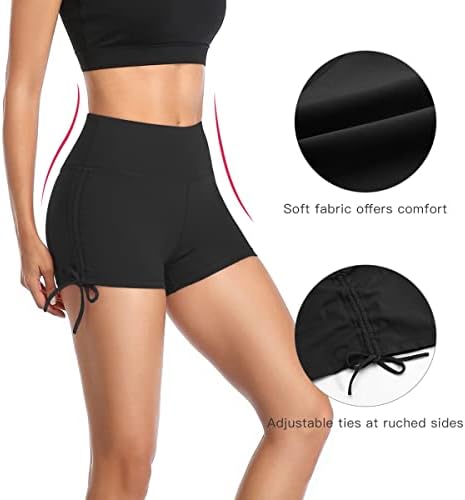 Short de sport Femme Taille Haute à séchage Rapide – Parfait pour la Natation et le Yoga – Image 4
