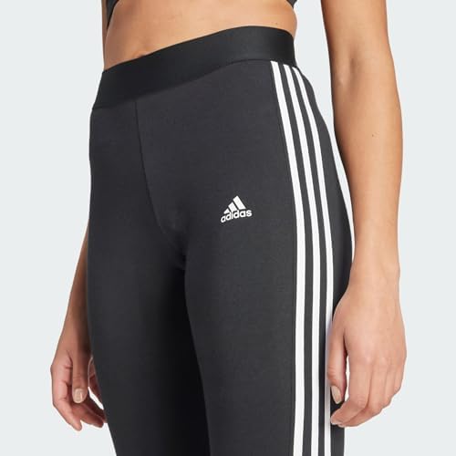 Leggings Adidas W 3S pour femmes, noir/blanc, taille S – Confort et style pour vos entraînements – Image 2
