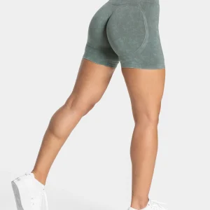 Acid Covert Scrunch Shorts  "Basil"