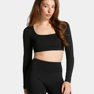 Allrounder Cropped Longsleeve "Schwarz"