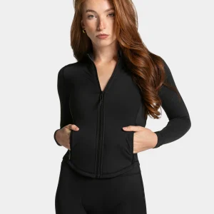 Allrounder Shaping Zip Jacke "Schwarz"