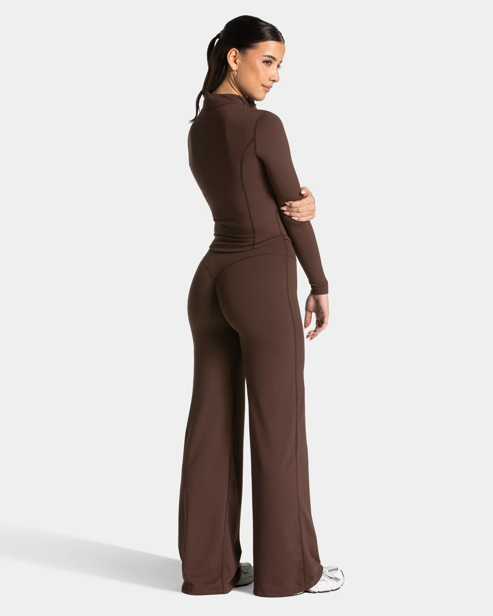 Allrounder Shaping Zip Jacke "Espresso - Gold" – Image 6