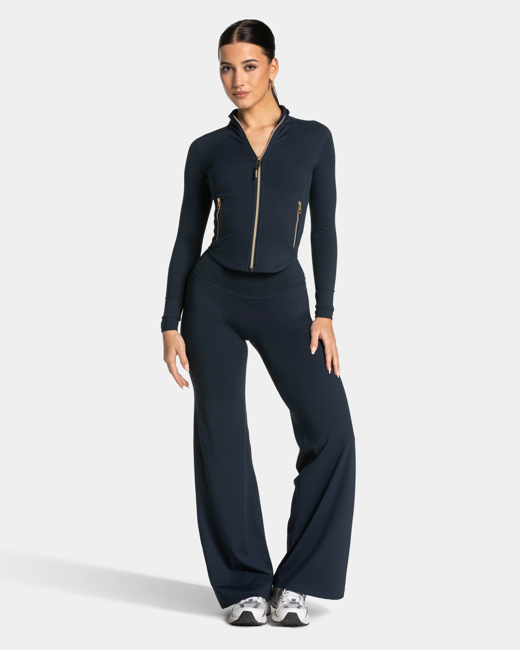 Allrounder Shaping Zip Jacke "Midnight - Gold" – Image 4