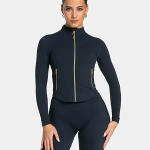 Allrounder Shaping Zip Jacke "Midnight - Gold"