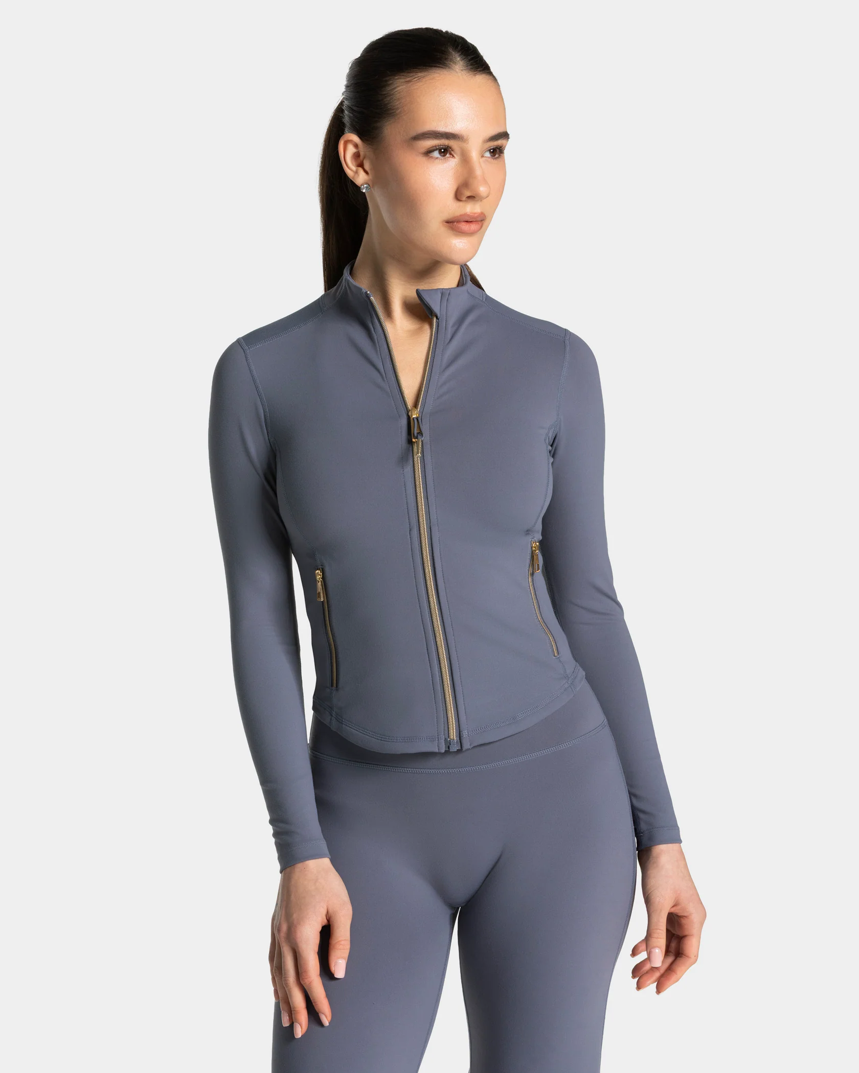 Allrounder Shaping Zip Jacke "Titan - Gold" – Image 2