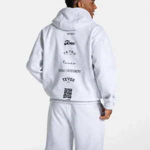 Anniversary Oversized Zip Jacke "Hellgrau"