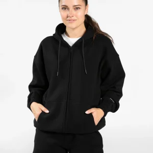 Anniversary Oversized Zip Jacke "Schwarz"