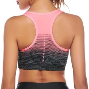 Brassière de sport femme Sykooria avec coussinets amovibles et élastique – Idéale pour le yoga, la danse et les activités sportives – Tailles S-XXL