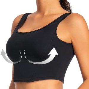 Brassière de sport femme avec coussinets amovibles pour yoga, pilates, running – Confortable et respirante