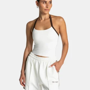 Club Neckholder Top "Off White"