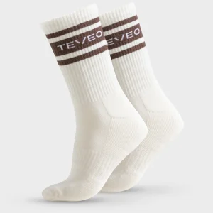 Club Socken (2er-Pack) "Off White - Espresso"