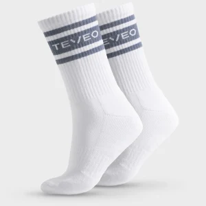 Club Socken (2er-Pack) "Weiß - Stahlblau"