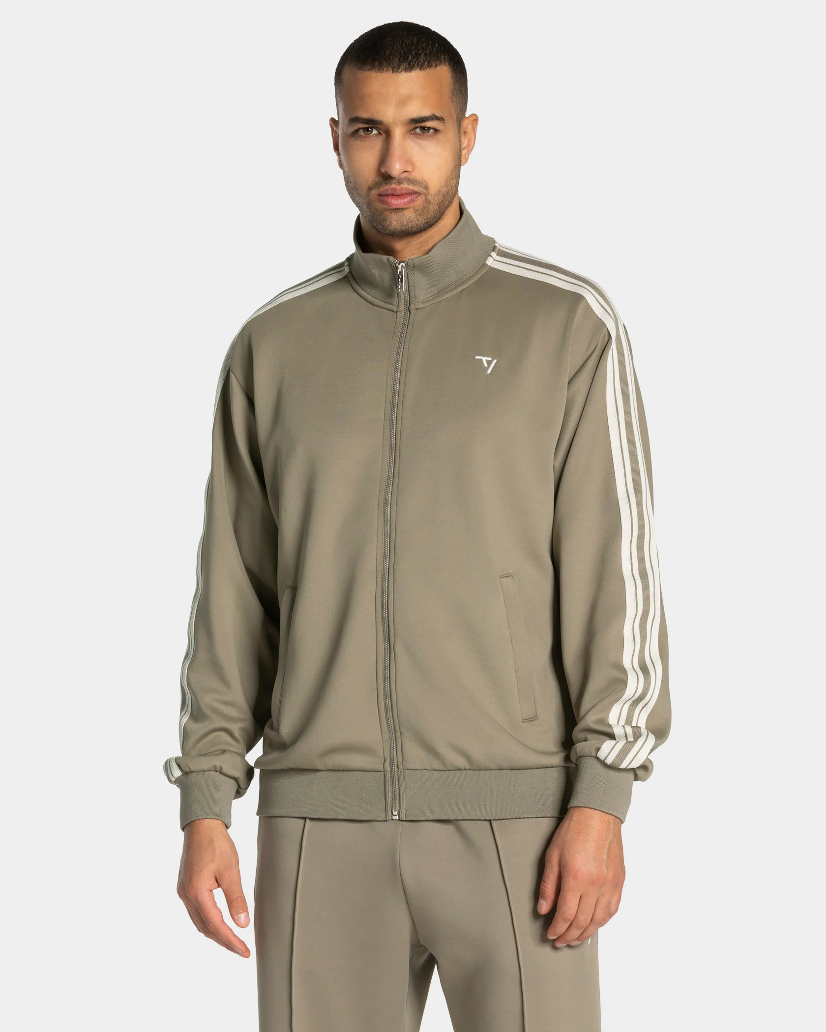 Club Zip Jacke "Khaki" – Image 2