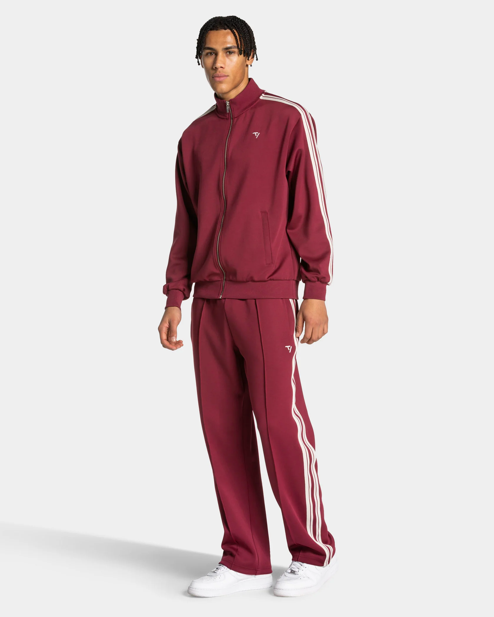 Club Straight Leg Jogger "Weinrot" – Image 4