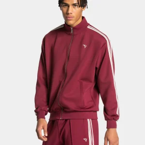 Club Zip Jacke "Weinrot"