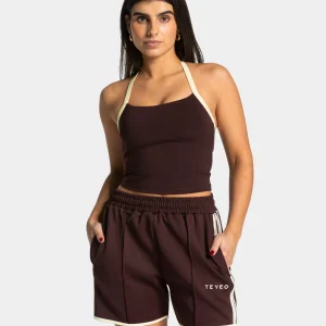 Club Neckholder Top "Merlot"