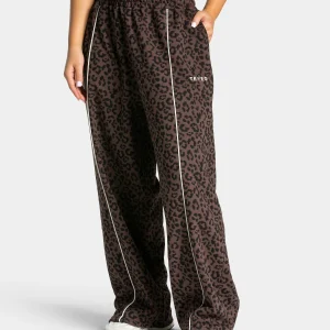 Contrastline Wide Leg Jogger "Leo Espresso"