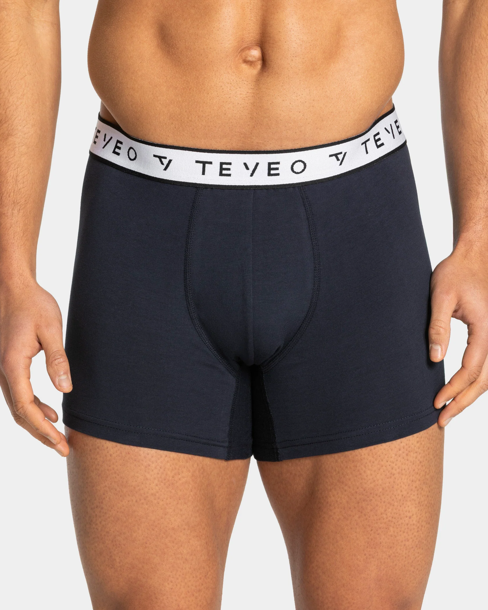 Core Boxershorts (3er-Pack) "Grau Meliert/Midnight/Weiß" – Image 4