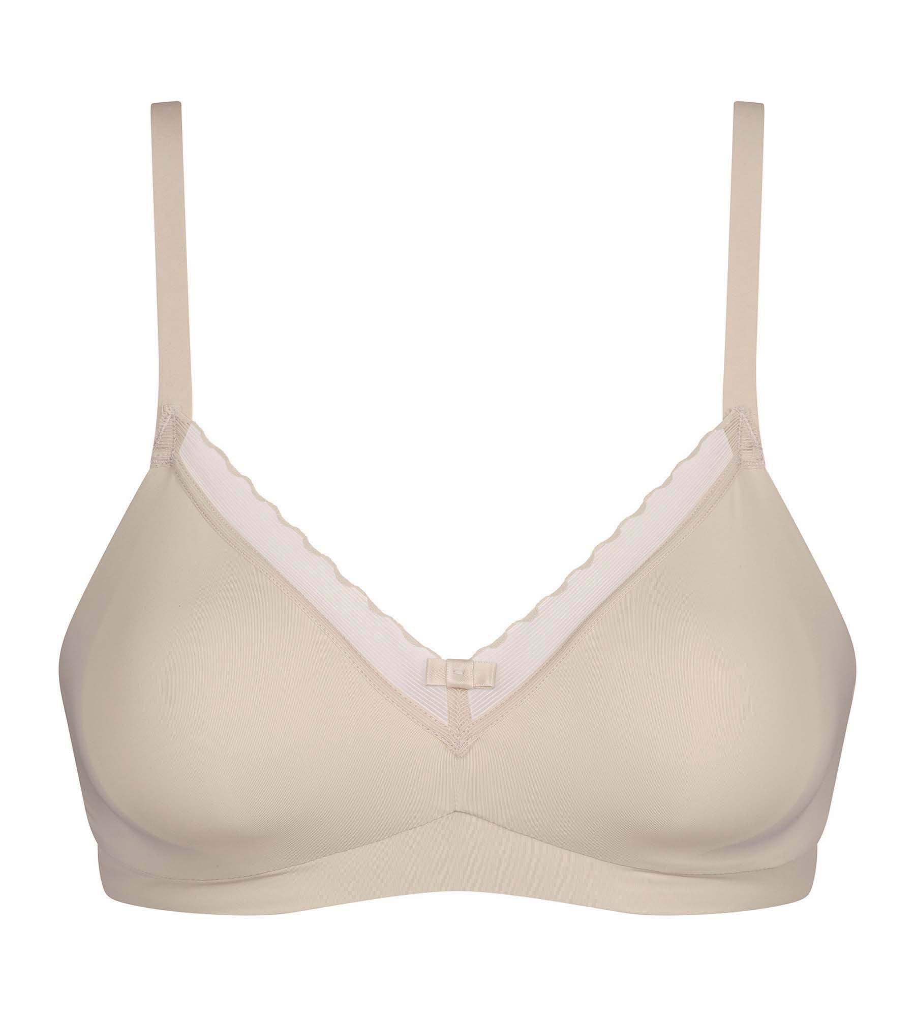 Soutien-gorge sans armature microfibre et tulle Nude Daily Confort – Image 6