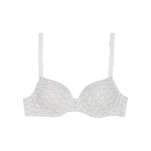 Soutien-gorge fille à armatures blanc imprimé logo Dim Touch