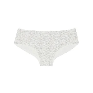 Shorty blanc fille imprimé logo Dim Touch