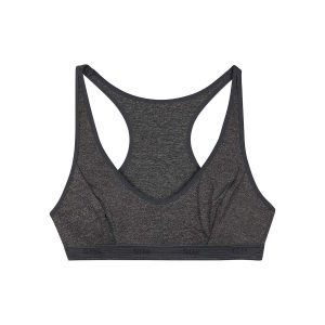 Brassière de sport pour fille Gris Chiné Foncé en microfibre Dim Micro