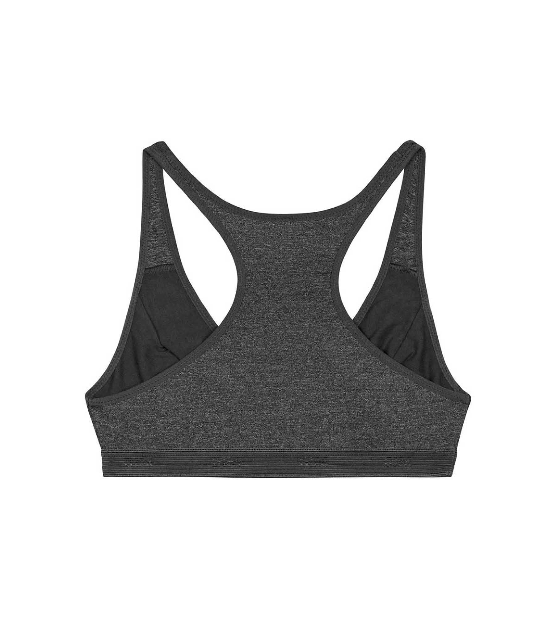 Brassière de sport pour fille Gris Chiné Foncé en microfibre Dim Micro – Image 3