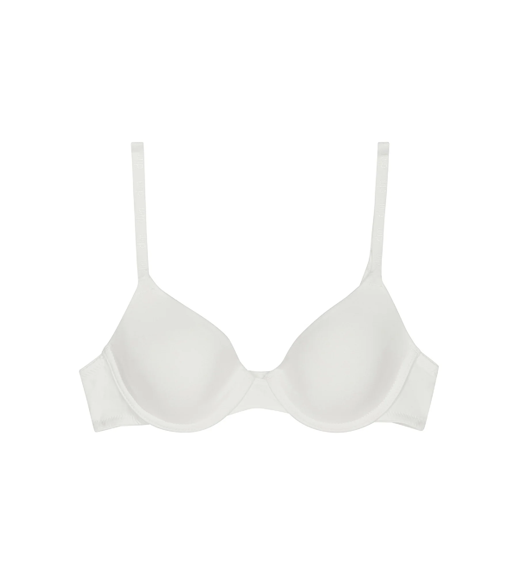 Soutien-gorge à coques blanc pour fille Dim Invisible – Image 2
