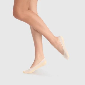 Protège-pieds fantaisie lurex beige InvisiFit de Dim