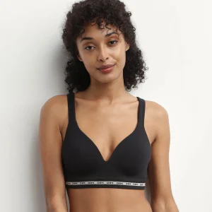 Soutien-gorge Noir côtelé sans armature ni couture Dim Icons Seamless