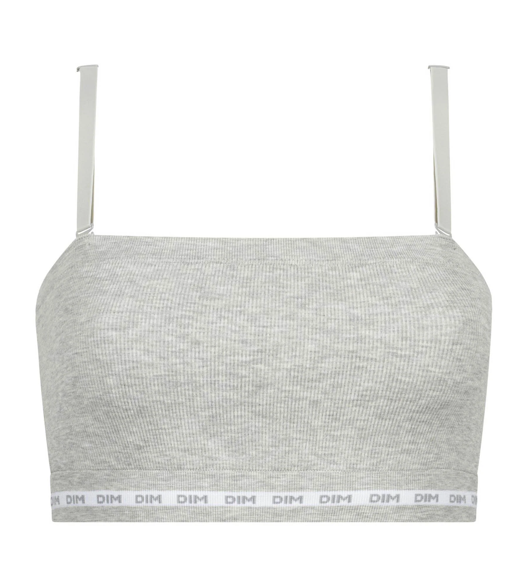 Brassière femme côtelée Gris Chiné Dim Icons – Image 9