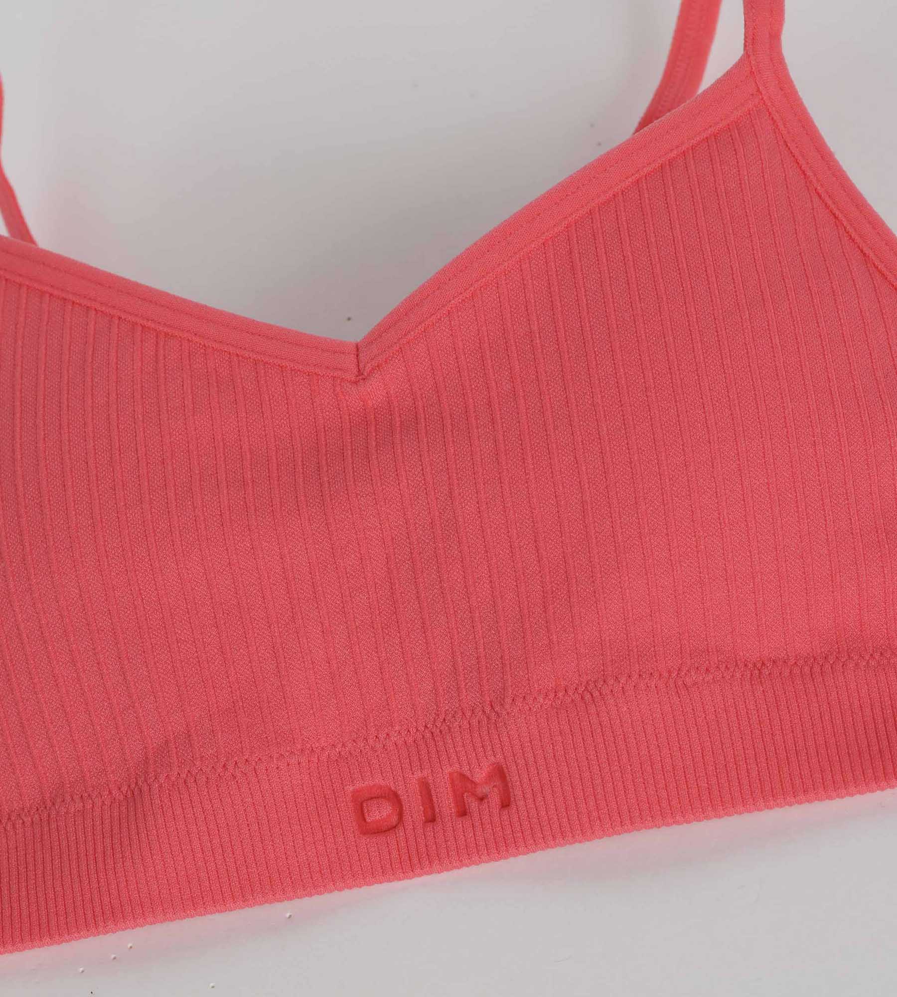 Brassière fille sans couture à mousses amovibles microfibre Rose Dim – Image 4