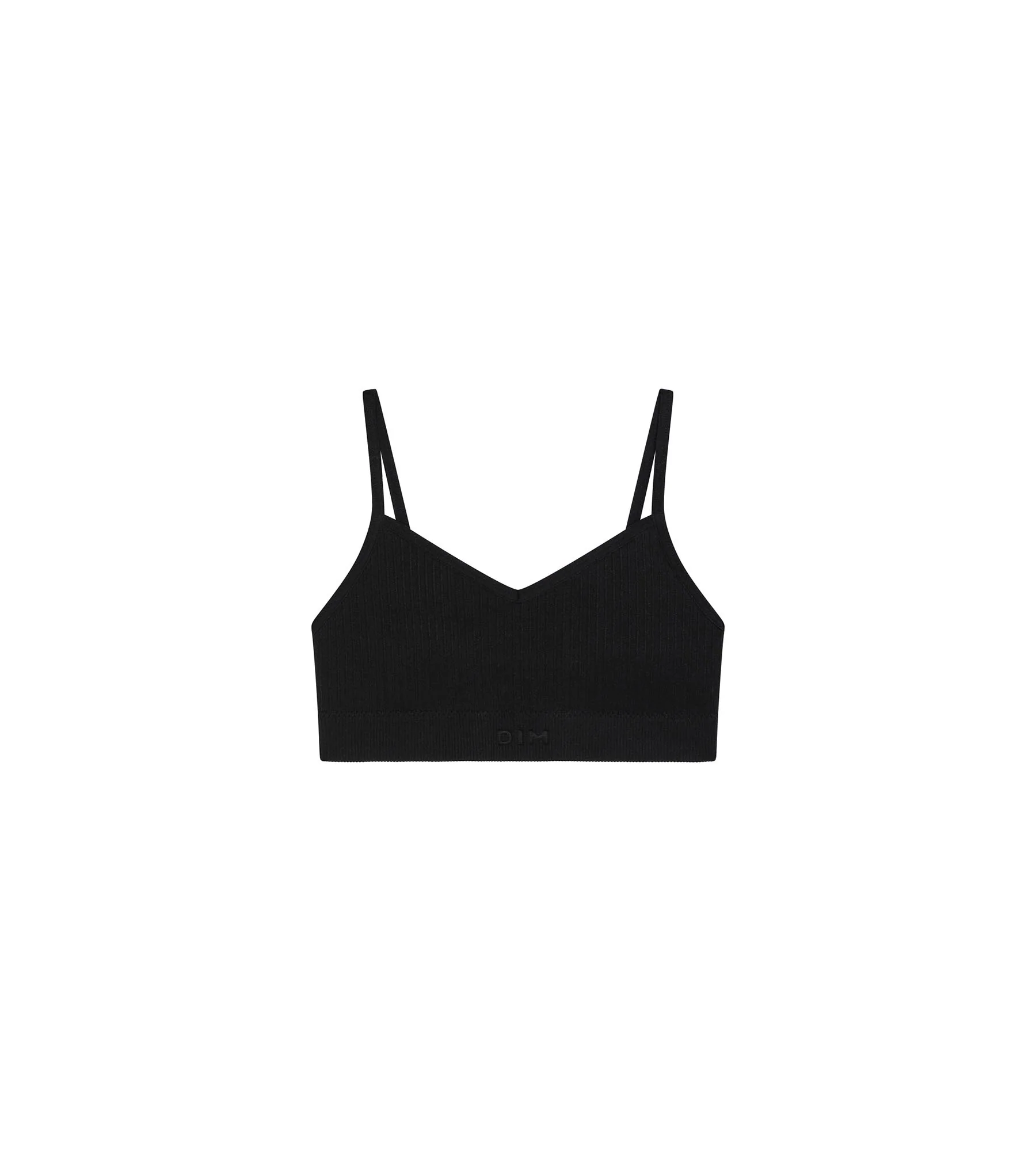 Brassière fille sans couture en microfibre Noir Dim