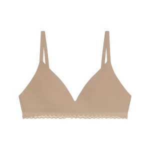 Soutien-gorge fille sans armature microfibre et dentelle Nude Daily