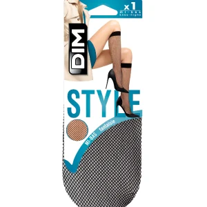 Mi-bas noir résille 84D Madame so Dim