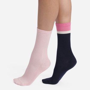 Lot de 2 paires de chaussettes en coton Marine Rose Dim Modal