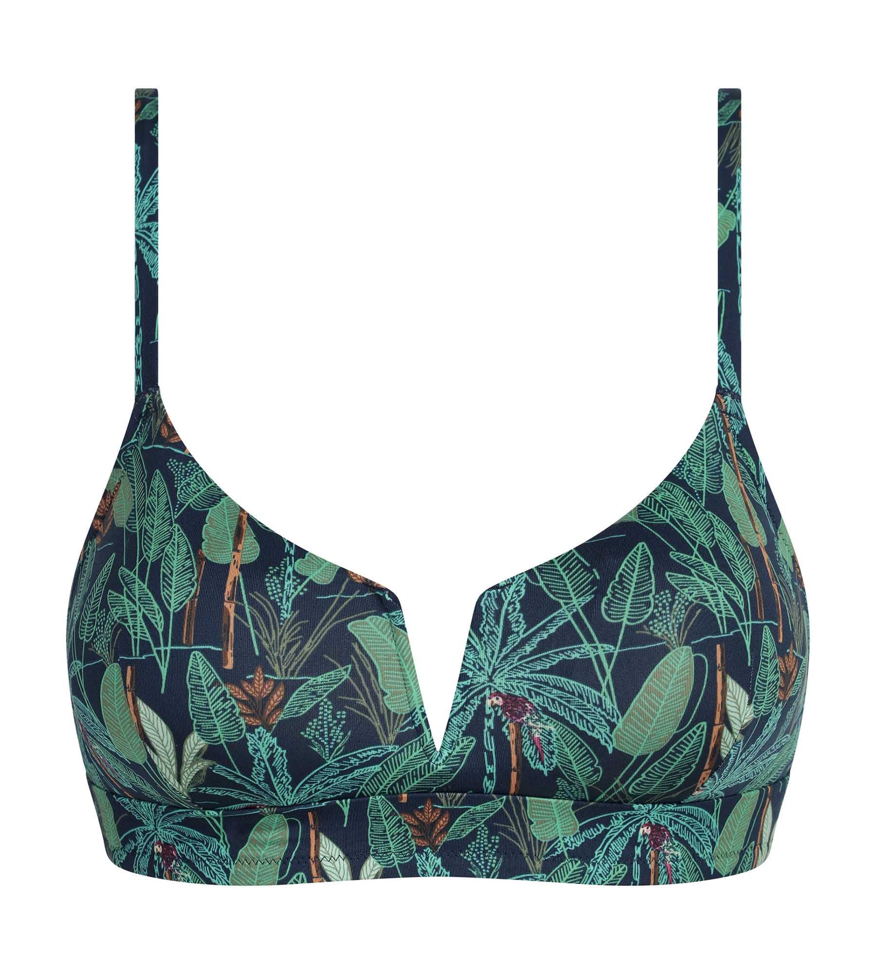 Haut de maillot de bain bandeau sans armature motif tropical Dim Swimwear – Image 6