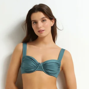 Haut de maillot de bain à armatures femme Émeraude Dim Swimwear