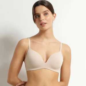 Soutien-gorge paddé sans armature en microfibre Nude Dim Invisible