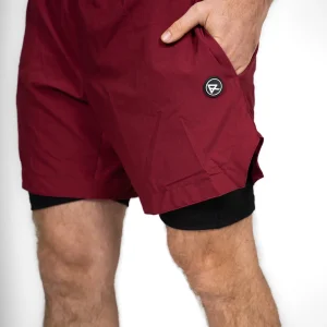 Hybrid short Homme Burgundy
