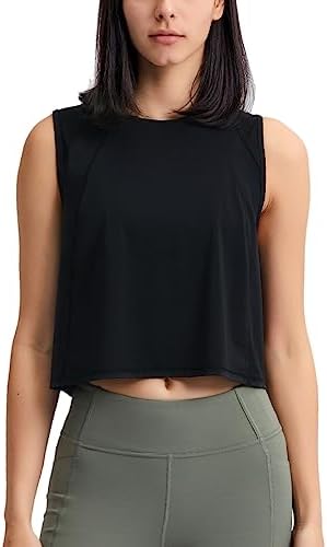 Débardeur de Yoga pour Femmes – Gilet Court sans Manches pour Entraînement et Musculation, Idéal pour l&rsquo;Athlétisme