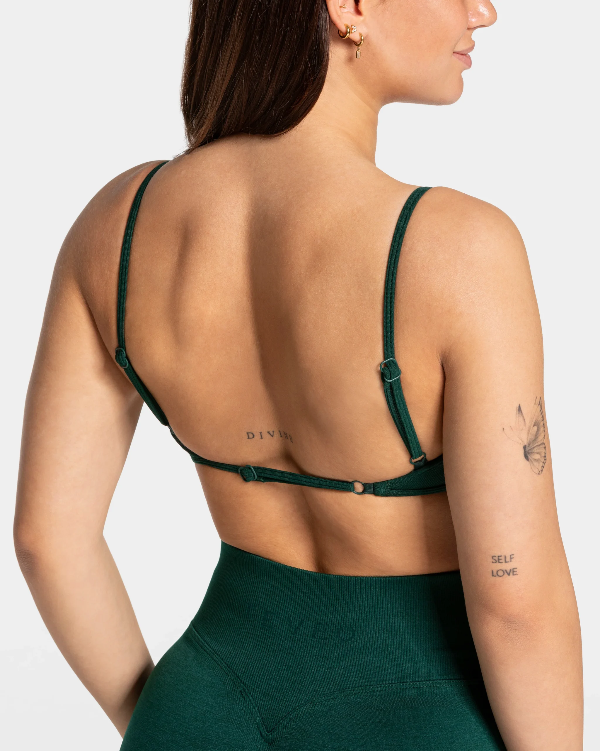 Femme Backless Bh "Dunkelgrün" – Image 5